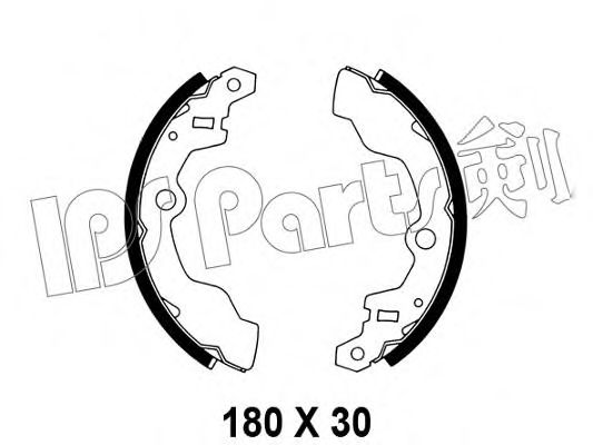 IPS Parts IBL-4808 Тормозные колодки для SUBARU (Субару) IPS Parts IBL-4808 Тормозные колодки для SUBARU (Субару)