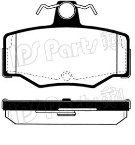IPS Parts IBR-1015 Тормозные колодки для NISSAN PRIMERA (Ниссан Примера) IPS Parts IBR-1015 Тормозные колодки для NISSAN PRIMERA (Ниссан Примера)