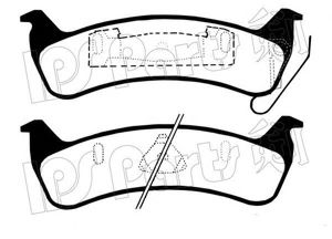 IPS Parts IBR-1998 Тормозные колодки для JEEP CHEROKEE (Джип Чироки) IPS Parts IBR-1998 Тормозные колодки для JEEP CHEROKEE (Джип Чироки)