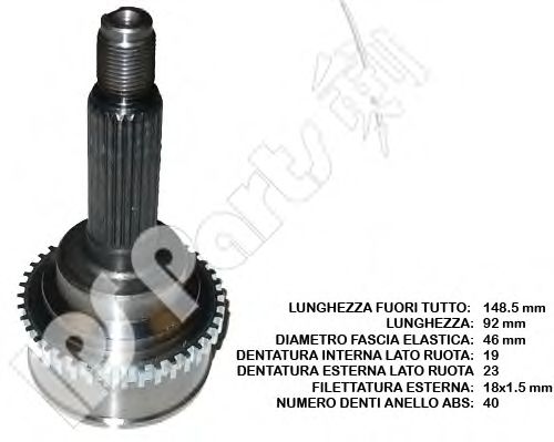 IPS Parts ICJ-10W00 Шарнирный комплект, приводной вал для CHEVROLET (Шевроле) IPS Parts ICJ-10W00 Шарнирный комплект, приводной вал для CHEVROLET (Шевроле)
