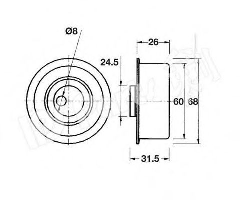 IPS Parts ITB-6111 Устройство для натяжения ремня, ремень ГРМ для NISSAN PRIMERA (Ниссан Примера) IPS Parts ITB-6111 Устройство для натяжения ремня, ремень ГРМ для NISSAN PRIMERA (Ниссан Примера)