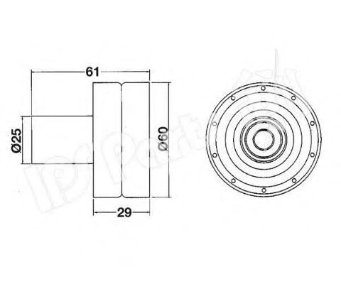 IPS Parts ITB-6116 Устройство для натяжения ремня, ремень ГРМ для NISSAN PRIMERA (Ниссан Примера) IPS Parts ITB-6116 Устройство для натяжения ремня, ремень ГРМ для NISSAN PRIMERA (Ниссан Примера)