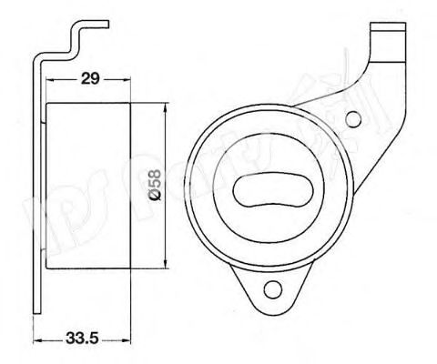 IPS Parts ITB-6213 Устройство для натяжения ремня, ремень ГРМ 