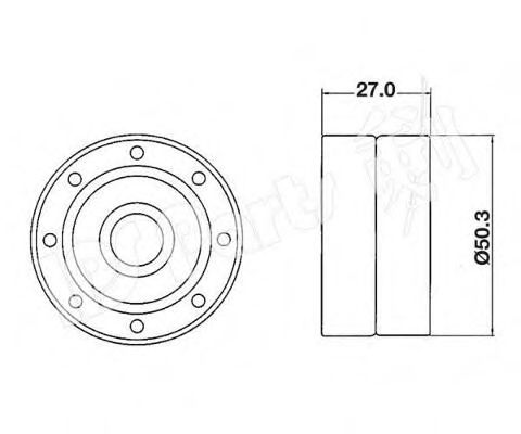 IPS Parts ITB-6230 Устройство для натяжения ремня, ремень ГРМ 
