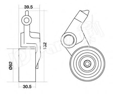 IPS Parts ITB-6242 Устройство для натяжения ремня, ремень ГРМ для TOYOTA ESTIMA (Тойота/тоета Эстима) IPS Parts ITB-6242 Устройство для натяжения ремня, ремень ГРМ для TOYOTA ESTIMA (Тойота/тоета Эстима)
