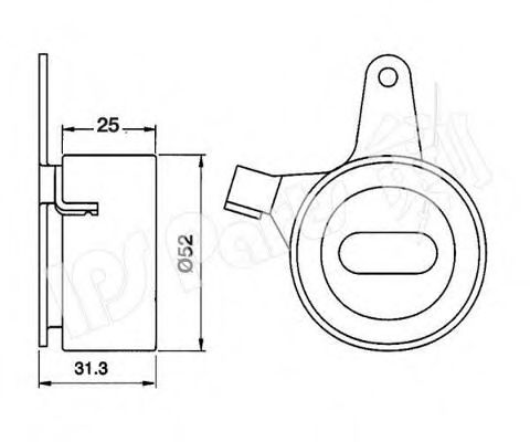 IPS Parts ITB-6301 Устройство для натяжения ремня, ремень ГРМ для MAZDA 323 III (Мазда 323 3) IPS Parts ITB-6301 Устройство для натяжения ремня, ремень ГРМ для MAZDA 323 III (Мазда 323 3)