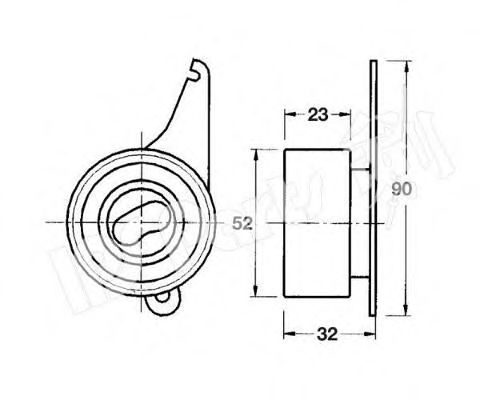 IPS Parts ITB-6303 Устройство для натяжения ремня, ремень ГРМ для MAZDA 626 II (Мазда 626 2) IPS Parts ITB-6303 Устройство для натяжения ремня, ремень ГРМ для MAZDA 626 II (Мазда 626 2)