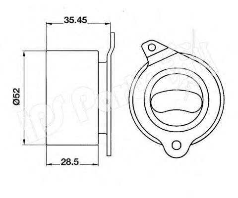 IPS Parts ITB-6308 Устройство для натяжения ремня, ремень ГРМ для MAZDA 626 III (Мазда 626 3) IPS Parts ITB-6308 Устройство для натяжения ремня, ремень ГРМ для MAZDA 626 III (Мазда 626 3)