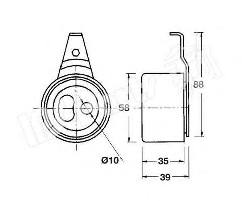 IPS Parts ITB-6319 Устройство для натяжения ремня, ремень ГРМ для MAZDA 626 III (Мазда 626 3) IPS Parts ITB-6319 Устройство для натяжения ремня, ремень ГРМ для MAZDA 626 III (Мазда 626 3)