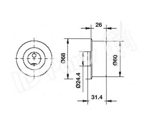 IPS Parts ITB-6344 Устройство для натяжения ремня, ремень ГРМ для MAZDA 626 II (Мазда 626 2) IPS Parts ITB-6344 Устройство для натяжения ремня, ремень ГРМ для MAZDA 626 II (Мазда 626 2)