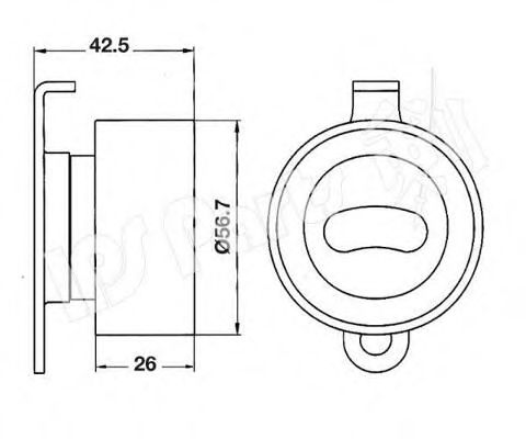 IPS Parts ITB-6413 Устройство для натяжения ремня, ремень ГРМ для ROVER 400 (Ровер 400) IPS Parts ITB-6413 Устройство для натяжения ремня, ремень ГРМ для ROVER 400 (Ровер 400)