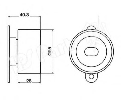 IPS Parts ITB-6424 Устройство для натяжения ремня, ремень ГРМ для HONDA PRELUDE III (Хонда Прэлудэ 3) IPS Parts ITB-6424 Устройство для натяжения ремня, ремень ГРМ для HONDA PRELUDE III (Хонда Прэлудэ 3)