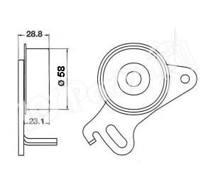 IPS Parts ITB-6500 Устройство для натяжения ремня, ремень ГРМ для MITSUBISHI COLT/RODEO (Митсубиши/митсубиси Cолт/родэо) IPS Parts ITB-6500 Устройство для натяжения ремня, ремень ГРМ для MITSUBISHI COLT/RODEO (Митсубиши/митсубиси Cолт/родэо)
