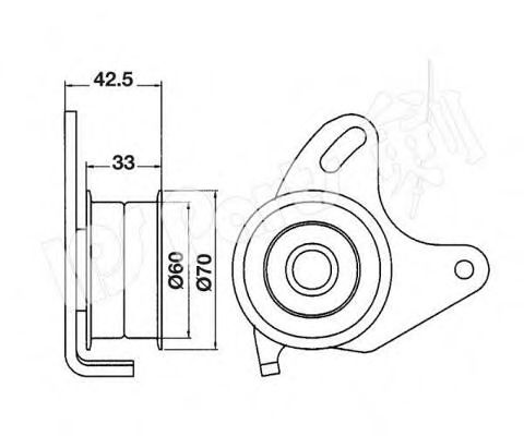 IPS Parts ITB-6501 Устройство для натяжения ремня, ремень ГРМ для MITSUBISHI COLT/RODEO (Митсубиши/митсубиси Cолт/родэо) IPS Parts ITB-6501 Устройство для натяжения ремня, ремень ГРМ для MITSUBISHI COLT/RODEO (Митсубиши/митсубиси Cолт/родэо)