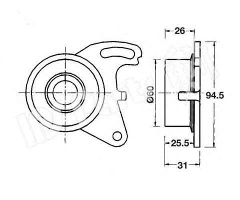 IPS Parts ITB-6505 Устройство для натяжения ремня, ремень ГРМ для MITSUBISHI L 300 STARWAGON (Митсубиши/митсубиси Л 300 старвагон) IPS Parts ITB-6505 Устройство для натяжения ремня, ремень ГРМ для MITSUBISHI L 300 STARWAGON (Митсубиши/митсубиси Л 300 старвагон)