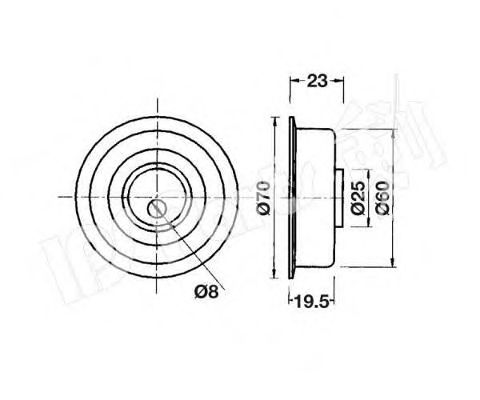 IPS Parts ITB-6510 Устройство для натяжения ремня, ремень ГРМ для MITSUBISHI ETERNA III (Митсубиши/митсубиси Этэрна 3) IPS Parts ITB-6510 Устройство для натяжения ремня, ремень ГРМ для MITSUBISHI ETERNA III (Митсубиши/митсубиси Этэрна 3)