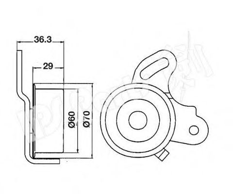 IPS Parts ITB-6511 Устройство для натяжения ремня, ремень ГРМ для MITSUBISHI LANCER IV (Митсубиши/митсубиси Ланcэр иv) IPS Parts ITB-6511 Устройство для натяжения ремня, ремень ГРМ для MITSUBISHI LANCER IV (Митсубиши/митсубиси Ланcэр иv)