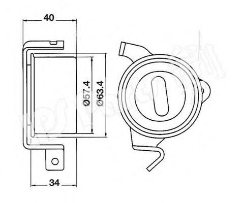 IPS Parts ITB-6512 Устройство для натяжения ремня, ремень ГРМ для MITSUBISHI LANCER IV (Митсубиши/митсубиси Ланcэр иv) IPS Parts ITB-6512 Устройство для натяжения ремня, ремень ГРМ для MITSUBISHI LANCER IV (Митсубиши/митсубиси Ланcэр иv)
