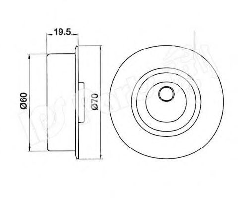 IPS Parts ITB-6518 Устройство для натяжения ремня, ремень ГРМ для MITSUBISHI COLT II (Митсубиши/митсубиси Cолт 2) IPS Parts ITB-6518 Устройство для натяжения ремня, ремень ГРМ для MITSUBISHI COLT II (Митсубиши/митсубиси Cолт 2)