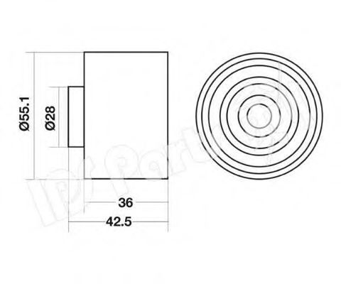 IPS Parts ITB-6615 Устройство для натяжения ремня, ремень ГРМ для DAIHATSU FOURTRAK (Дайхатсу Фоуртрак) IPS Parts ITB-6615 Устройство для натяжения ремня, ремень ГРМ для DAIHATSU FOURTRAK (Дайхатсу Фоуртрак)