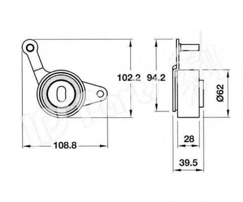 IPS Parts ITB-6919 Устройство для натяжения ремня, ремень ГРМ для ISUZU TROOPER (Исузу Троопэр) IPS Parts ITB-6919 Устройство для натяжения ремня, ремень ГРМ для ISUZU TROOPER (Исузу Троопэр)