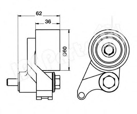 IPS Parts ITB-6920 Устройство для натяжения ремня, ремень ГРМ для ISUZU TROOPER (Исузу Троопэр) IPS Parts ITB-6920 Устройство для натяжения ремня, ремень ГРМ для ISUZU TROOPER (Исузу Троопэр)