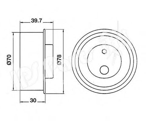 IPS Parts ITB-6H03 Устройство для натяжения ремня, ремень ГРМ для KIA CERATO (Киа Cэрато) IPS Parts ITB-6H03 Устройство для натяжения ремня, ремень ГРМ для KIA CERATO (Киа Cэрато)