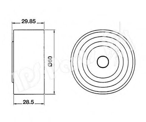 IPS Parts ITB-6H04 Устройство для натяжения ремня, ремень ГРМ для KIA CERATO (Киа Cэрато) IPS Parts ITB-6H04 Устройство для натяжения ремня, ремень ГРМ для KIA CERATO (Киа Cэрато)