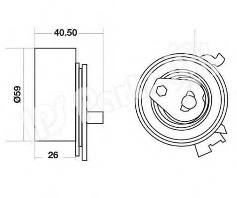 IPS Parts ITB-6W10 Устройство для натяжения ремня, ремень ГРМ для CHEVROLET CAPTIVA (Шевроле Каптива) IPS Parts ITB-6W10 Устройство для натяжения ремня, ремень ГРМ для CHEVROLET CAPTIVA (Шевроле Каптива)