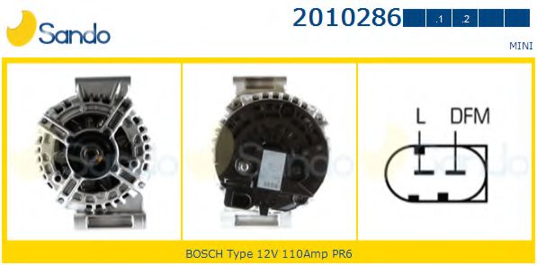SANDO 2010286.1 Генератор<br >02 2005 