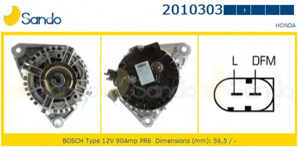 SANDO 2010303.1 Генератор 