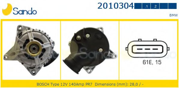 SANDO 2010304.2 Генератор 