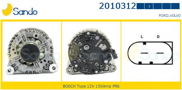 SANDO 2010312.1 Генератор 