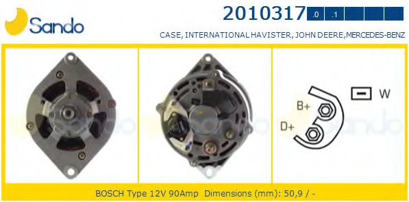 SANDO 2010317.0 Генератор 