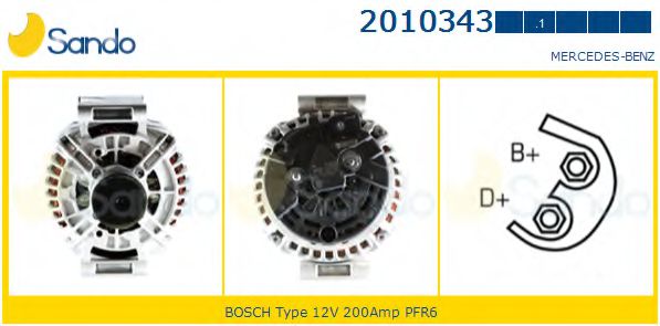 SANDO 2010343.1 Генератор 