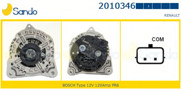 SANDO 2010346.1 Генератор 