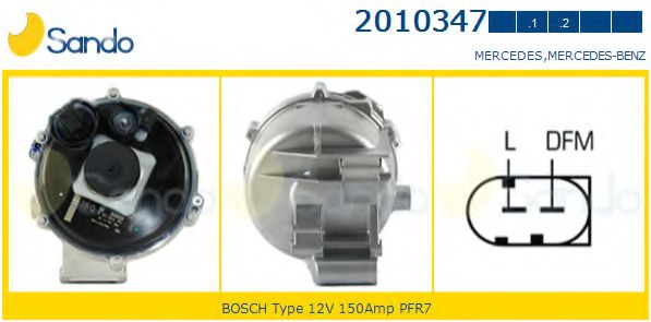 SANDO 2010347.1 Генератор 