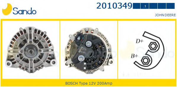 SANDO 2010349.1 Генератор 