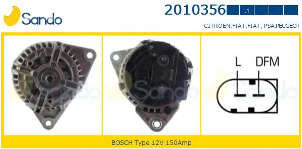 SANDO 2010356.1 Генератор 