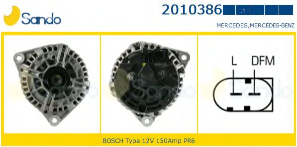 SANDO 2010386.1 Генератор 