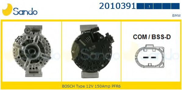 SANDO 2010391.1 Генератор 