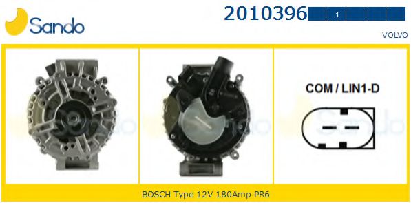 SANDO 2010396.1 Генератор 