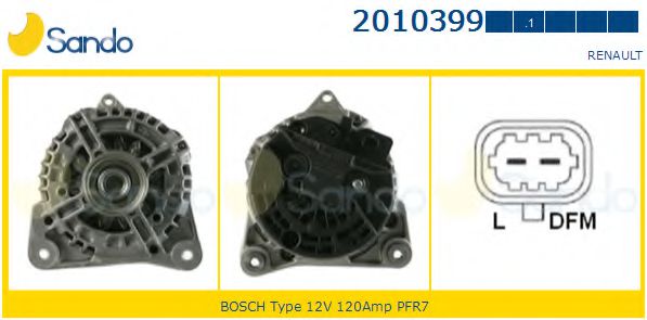 SANDO 2010399.1 Генератор 