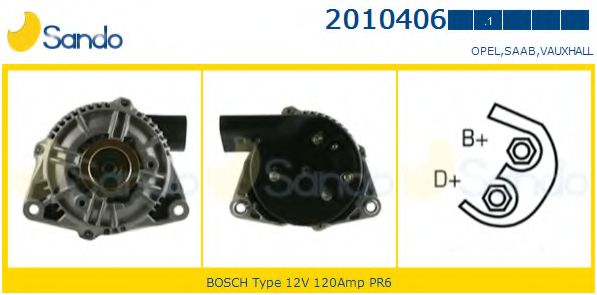 SANDO 2010406.1 Генератор<br >120 