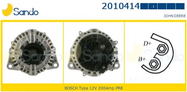 SANDO 2010414.1 Генератор 