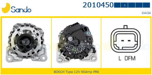 SANDO 2010450.1 Генератор 