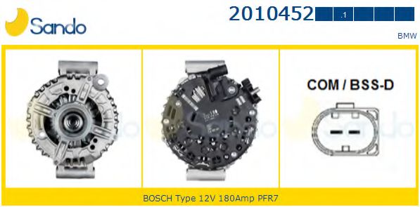 SANDO 2010452.1 Генератор<br >для автомобилей с активным рулевым управлением 