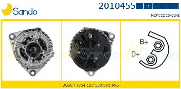 SANDO 2010455.1 Генератор 