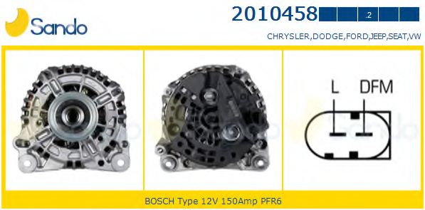 SANDO 2010458.2 Генератор 