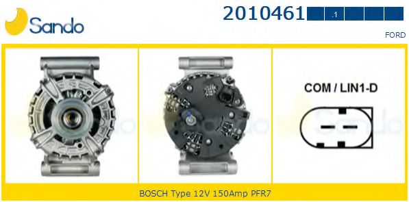 SANDO 2010461.1 Генератор 